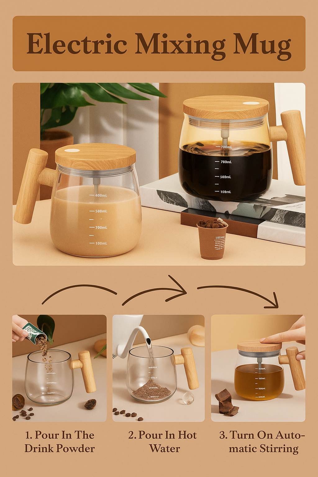 Stirly Automatic Coffee Mixing Cup